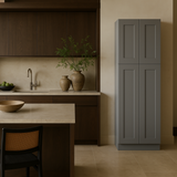 WOWOW Gray Plywood Kitchen Cabinet with Adjustable Shelves