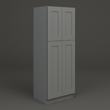 WOWOW Gray Plywood Kitchen Cabinet with Adjustable Shelves