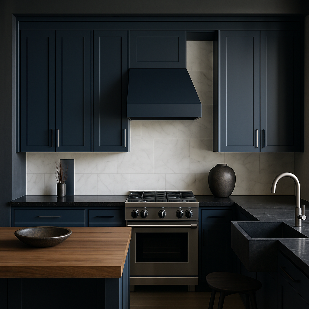 MILL'S PRIDE Valencia Blue Wall Kitchen Cabinet - Ready to Assemble