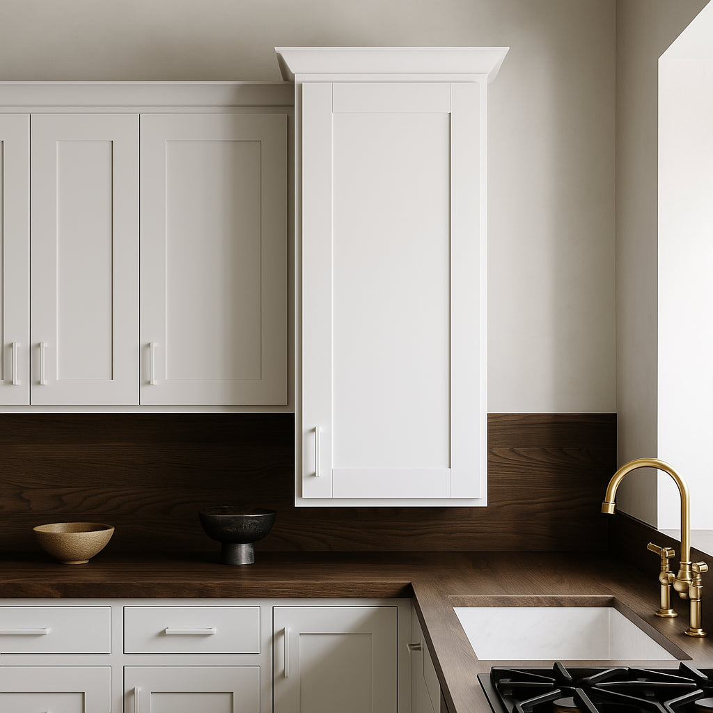 MILL'S PRIDE Richmond Verona White Shaker Wall Kitchen Cabinet - 15 in W x 12 in D x 36 in H