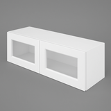 HOMEIBRO Shaker White Plywood Wall Cabinet - 33" W x 12" D x 12" H
