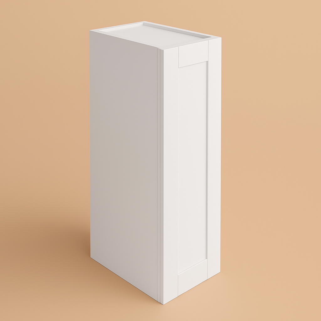 MILL'S PRIDE Richmond Verona White Shaker Wall Kitchen Cabinet - 9 in W x 12 in D x 42 in H
