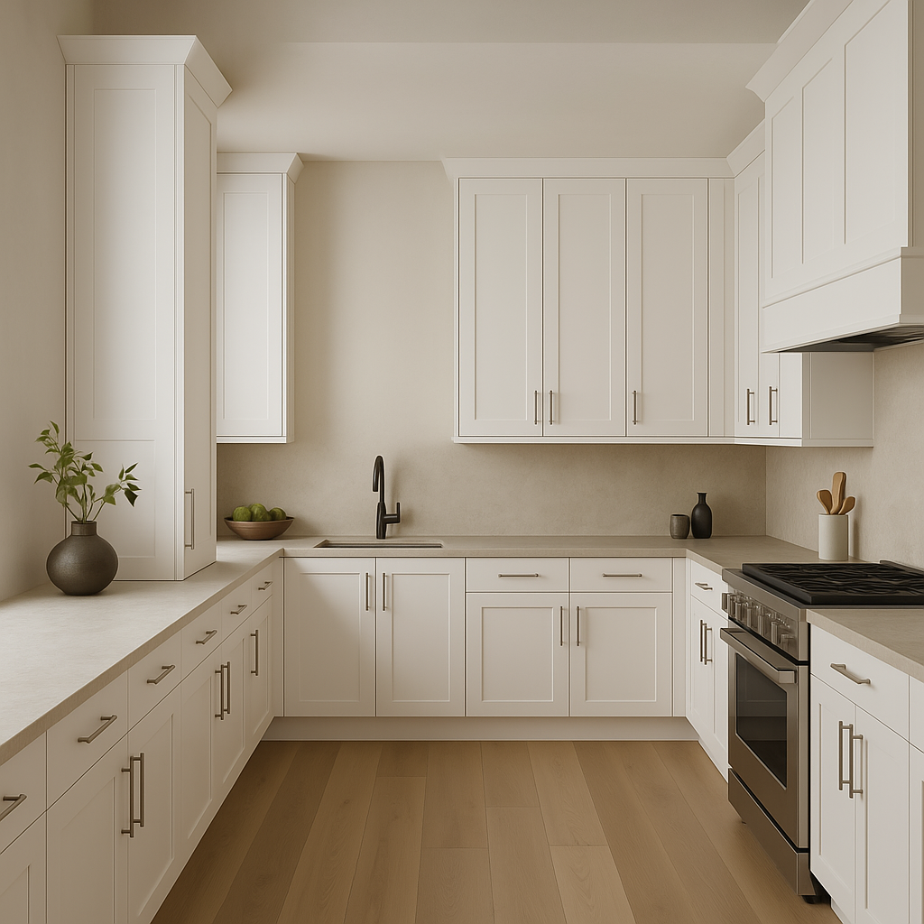 MILL'S PRIDE Richmond Verona White Shaker Wall Kitchen Cabinet - 9 in W x 12 in D x 42 in H