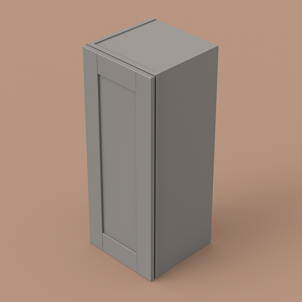 MILL'S PRIDE Richmond Vesuvius Gray Wall Kitchen Cabinet - Ready to Assemble, Soft Close, 9x12x36