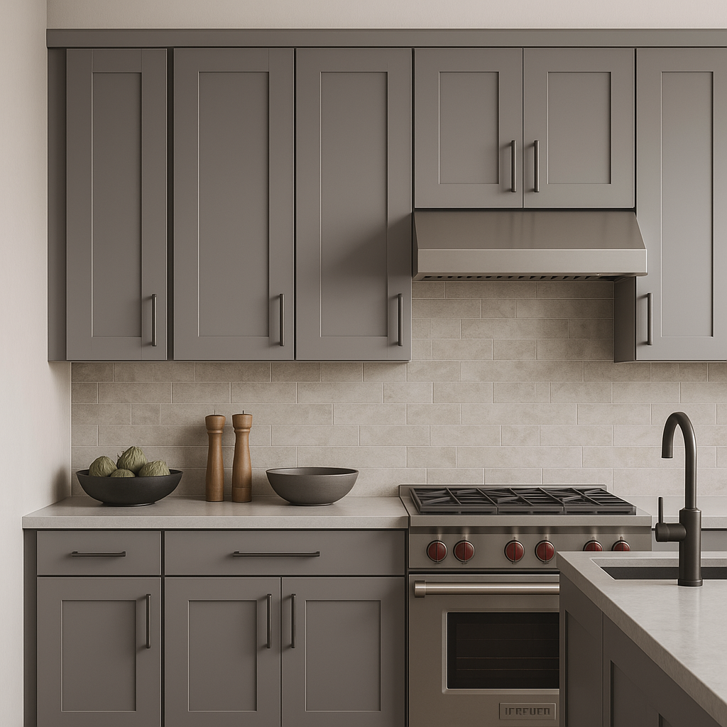 MILL'S PRIDE Richmond Vesuvius Gray Wall Kitchen Cabinet - Ready to Assemble, Soft Close, 9x12x36