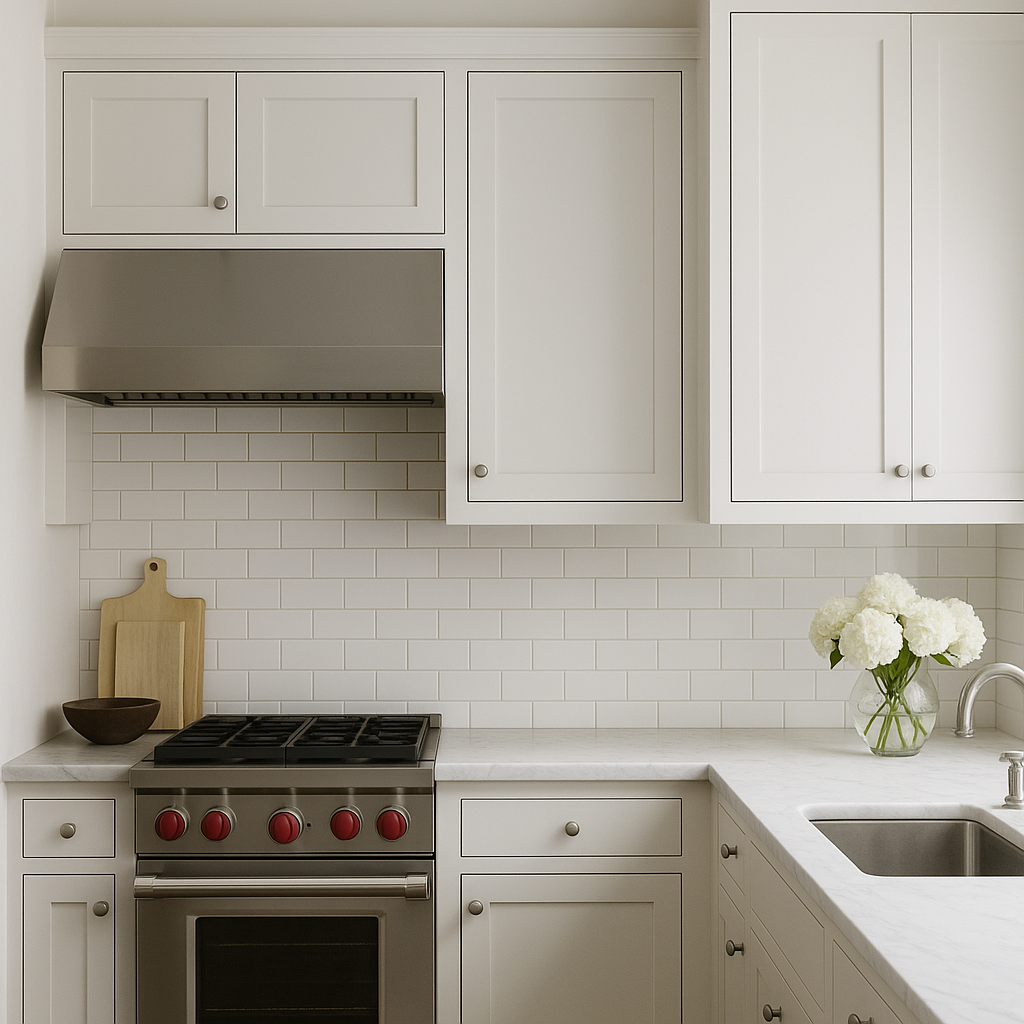 Design House Brookings Shaker Style Wall Kitchen Cabinet, White Finish, 12x24x12 in.