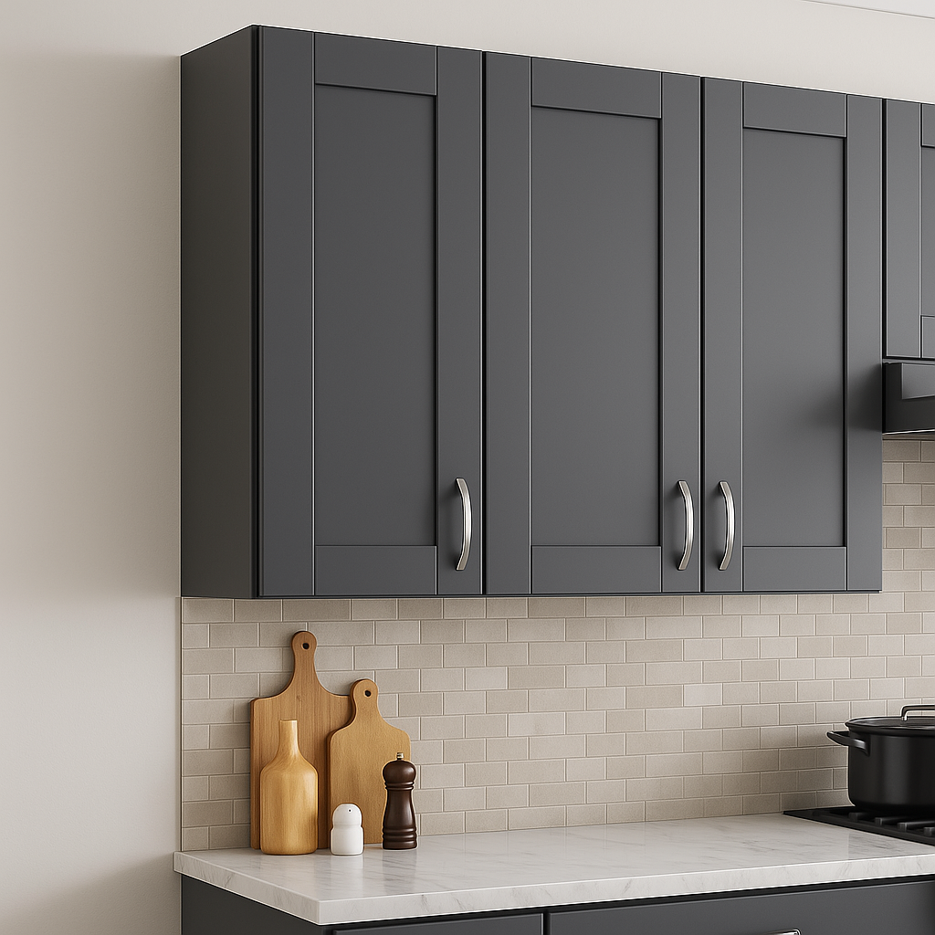 MILL'S PRIDE Richmond Venetian Onyx Plywood Shaker Wall Kitchen Cabinet, Soft Close, 9x12x30
