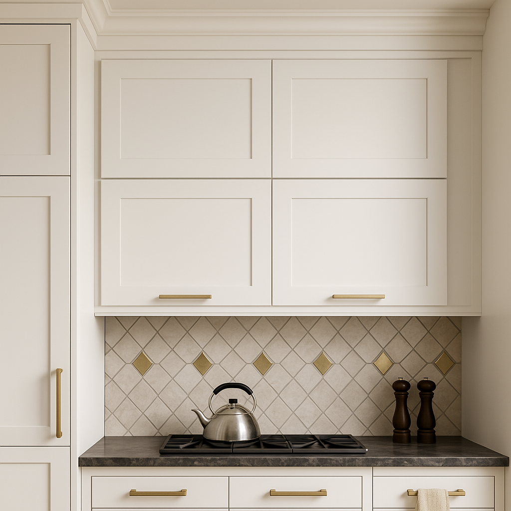 HOMEIBRO Newport Shaker White Ready to Assemble Wall Cabinet with 2-Doors (30 in. W x 12 in. D x 12 in. H.)
