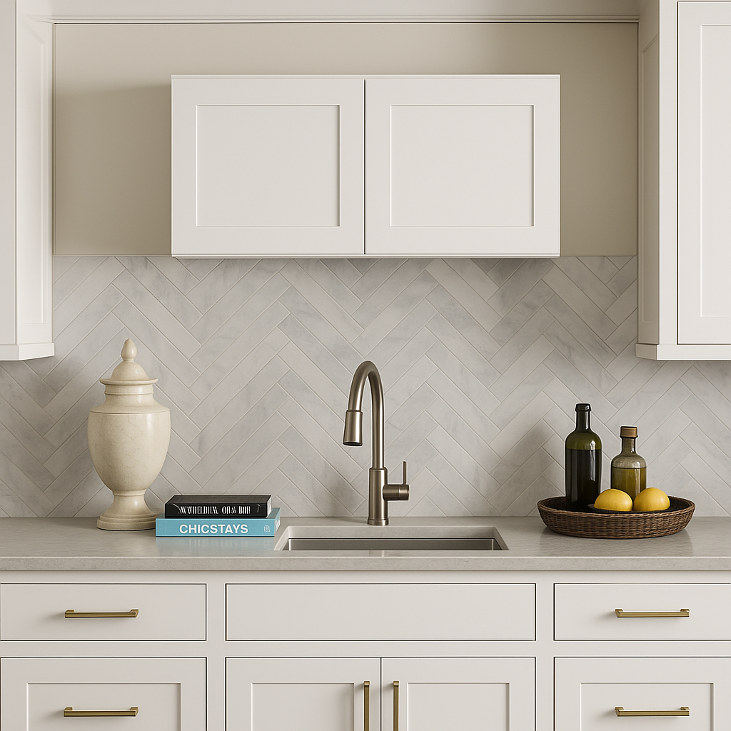 HOMEIBRO Newport Shaker White Ready to Assemble Wall Cabinet with 2-Doors (30 in. W x 12 in. D x 12 in. H.)