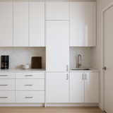 Cambridge Radiance White Gloss Slab Wall Kitchen Cabinet, 12x12x30 Inches