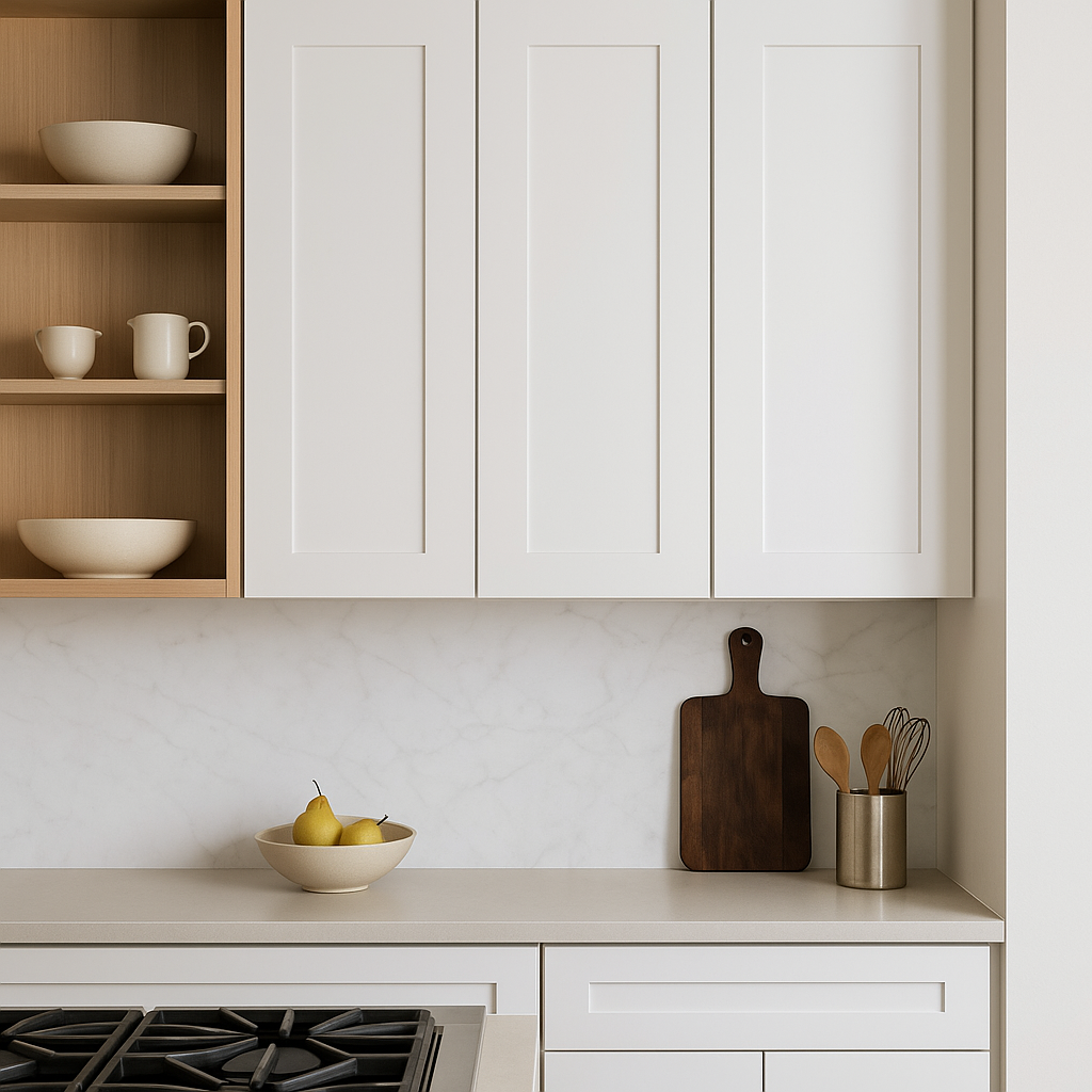 Cambridge Everest Shaker Wall Kitchen Cabinet, White, 15x12x30 in.