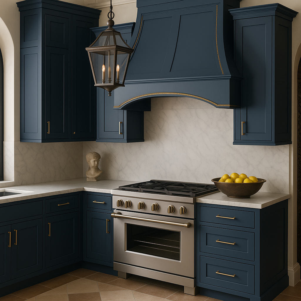 MILL'S PRIDE Valencia Blue Shaker Wall Kitchen Cabinet - Ready to Assemble
