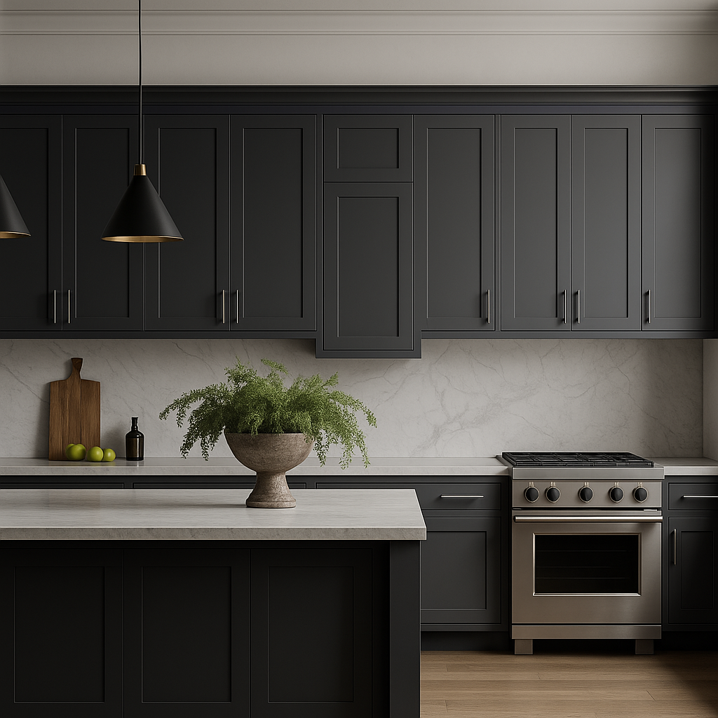 MILL'S PRIDE Richmond Venetian Onyx Plywood Shaker Wall Kitchen Cabinet, 15" W x 12" D x 30" H
