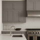 HOMEIBRO Shaker Grey Plywood Wall Bridge Cabinet - 30x24x12 Inches