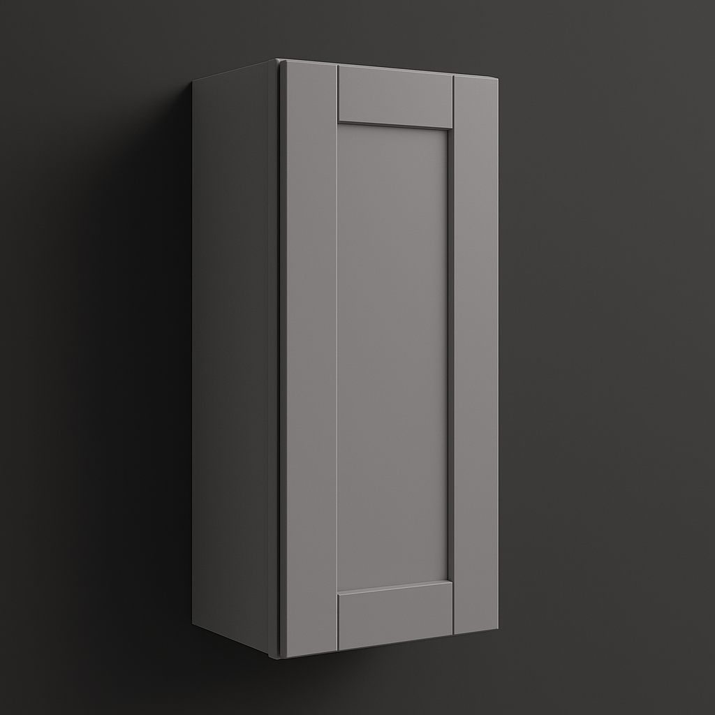MILL'S PRIDE Richmond Vesuvius Gray Plywood Shaker Wall Kitchen Cabinet - Soft Close, Ready to Assemble