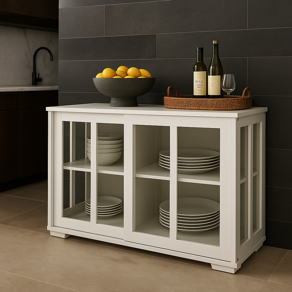 Unbranded White MDF Kitchen Base Cabinet - Ready to Assemble