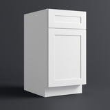 Plywell Shaker Base Cabinet with 1 Door and 1 Drawer in White