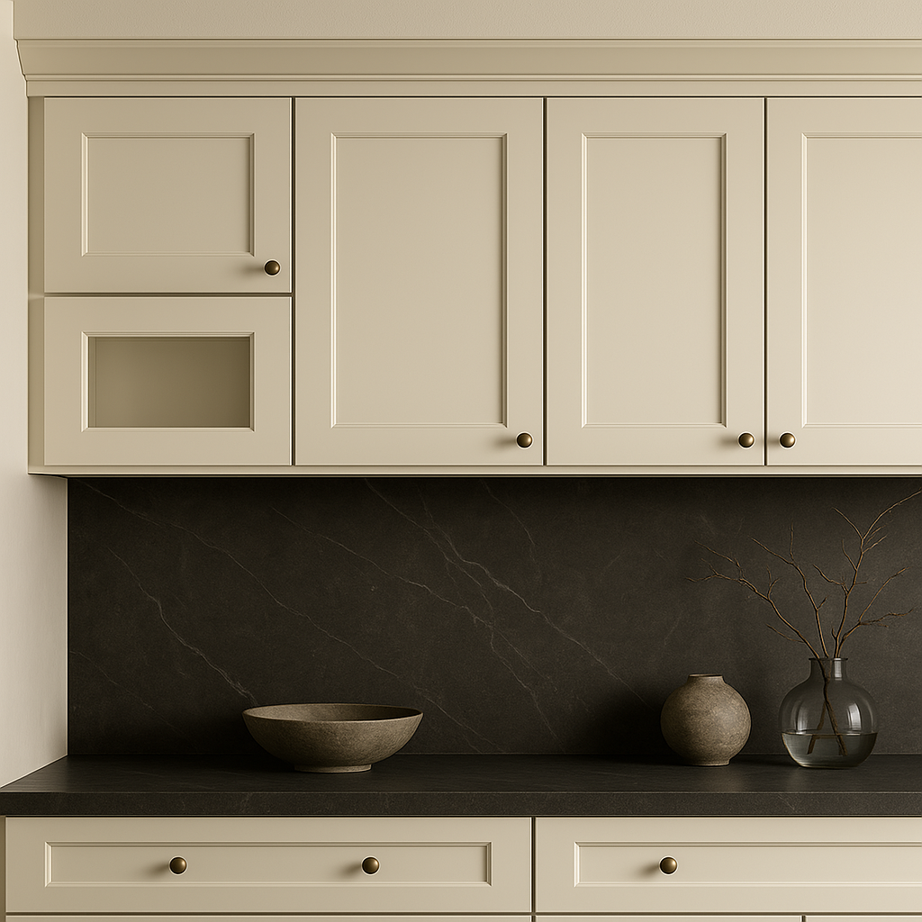 RoomyLife Antique White Wall Kitchen Cabinet - 18x12x12 Inches