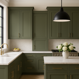 Hampton Bay Avondale Shaker Wall Kitchen Cabinet, Fern Green, 21x12x36 in.