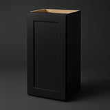 Hampton Bay Avondale Raven Black Shaker Wall Kitchen Cabinet - 15x12x30