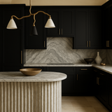 Hampton Bay Avondale Raven Black Shaker Wall Kitchen Cabinet - 15x12x30