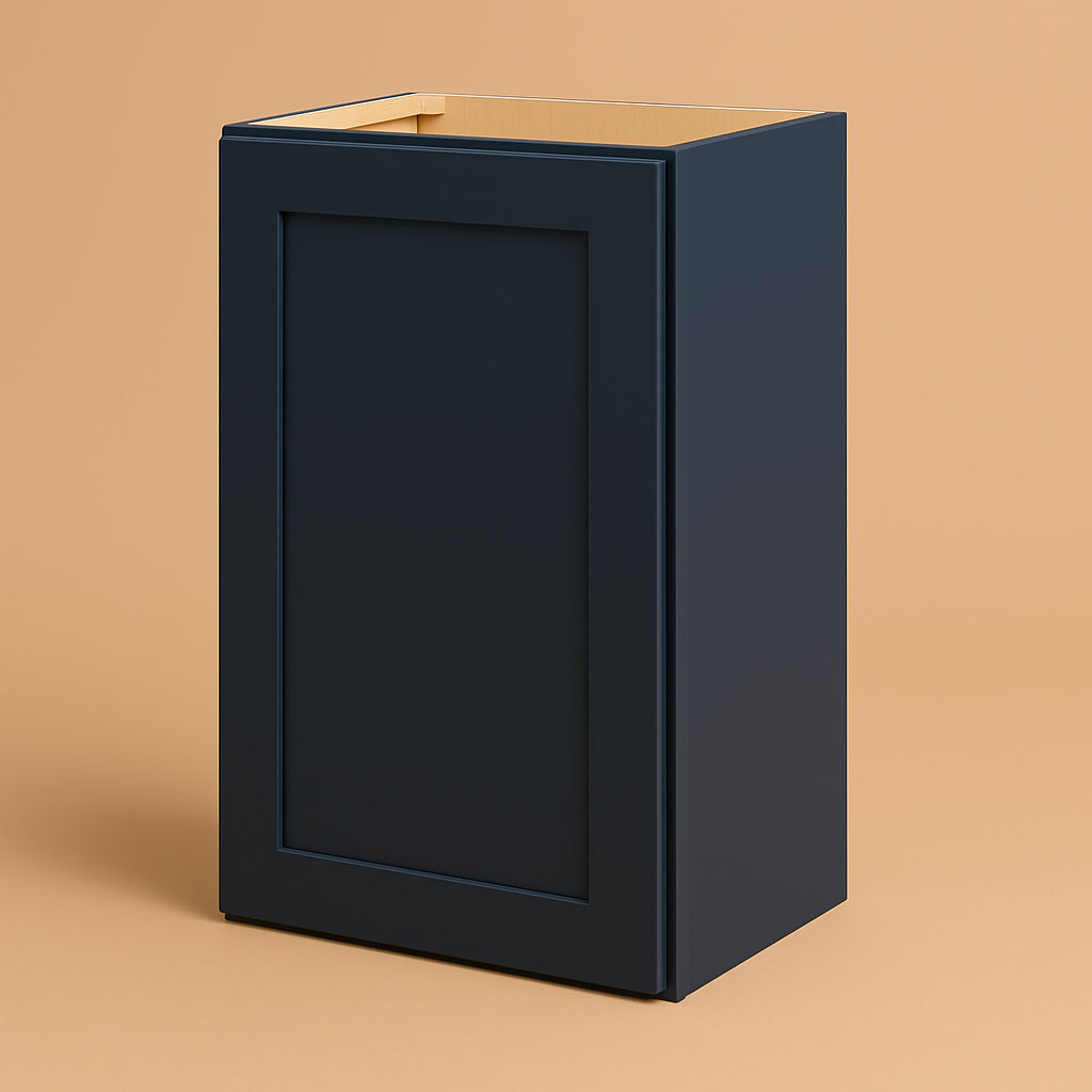 Hampton Bay Avondale Ink Blue Shaker Wall Kitchen Cabinet - 18x12x30