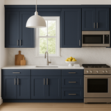 Hampton Bay Avondale Ink Blue Shaker Wall Kitchen Cabinet - 18x12x30