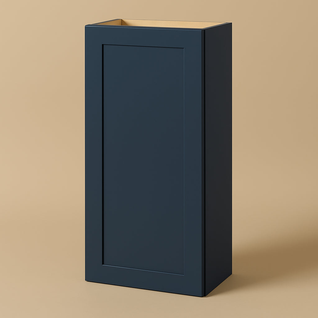 Hampton Bay Avondale Ink Blue Shaker Wall Kitchen Cabinet - 18x12x42