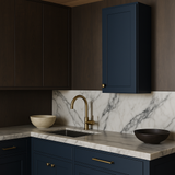 Hampton Bay Avondale Ink Blue Shaker Wall Kitchen Cabinet - 18x12x42