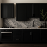 Hampton Bay Avondale Raven Black Shaker Wall Kitchen Cabinet - 21x12x30