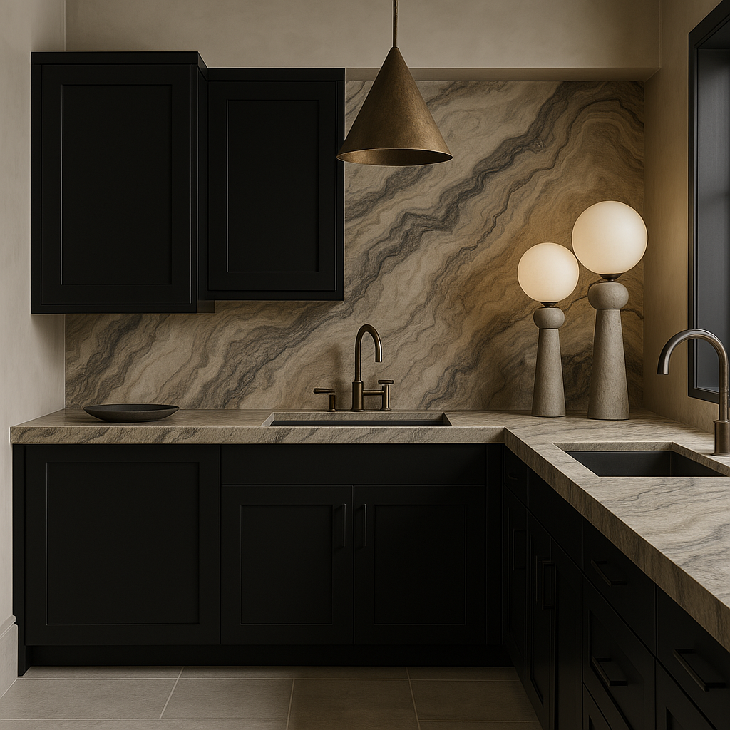 Hampton Bay Avondale Raven Black Shaker Wall Kitchen Cabinet - 21x12x30