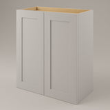 Hampton Bay Avondale 27 in. Dove Gray Shaker Wall Kitchen Cabinet