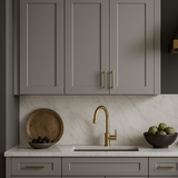 Hampton Bay Avondale 27 in. Dove Gray Shaker Wall Kitchen Cabinet