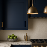 Hampton Bay Ink Blue Shaker Wall Kitchen Cabinet - 21" W x 12" D x 30" H