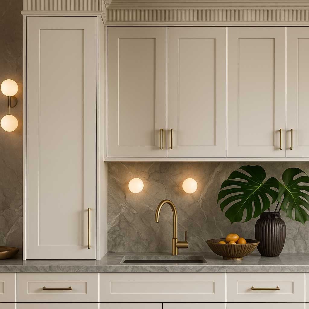 Hampton Bay Avondale 12x42 Shaker Wall Kitchen Cabinet in Antique White
