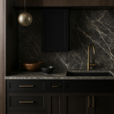 Hampton Bay Avondale Shaker Wall Kitchen Cabinet, Raven Black, 21x12x36 inches