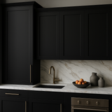 Hampton Bay Avondale Shaker Wall Kitchen Cabinet, Raven Black, 21x12x36 inches