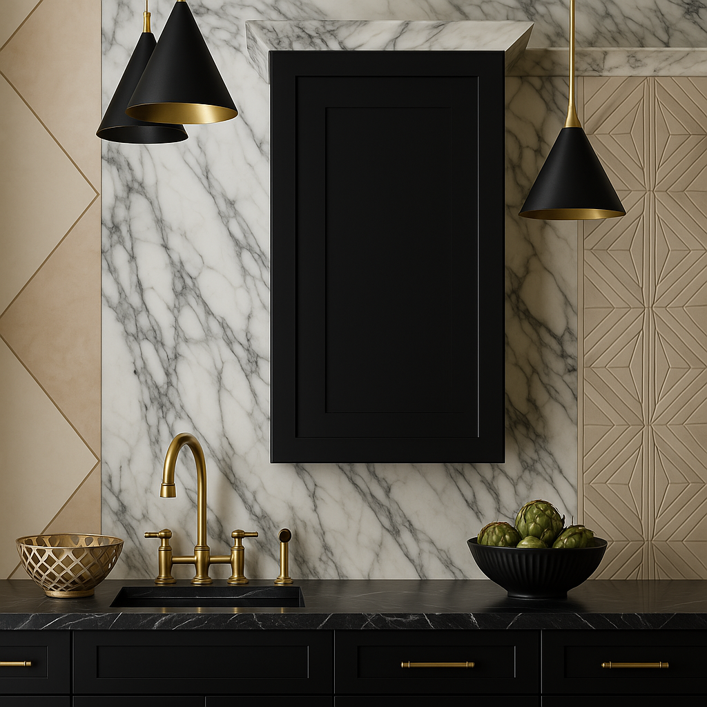 Hampton Bay Avondale Shaker Wall Kitchen Cabinet, Raven Black, 21x12x36 inches