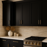 Hampton Bay Avondale Raven Black Shaker Wall Kitchen Cabinet, 15x12x36 in.