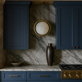 Hampton Bay Avondale Ink Blue Shaker Wall Kitchen Cabinet - 18x12x36