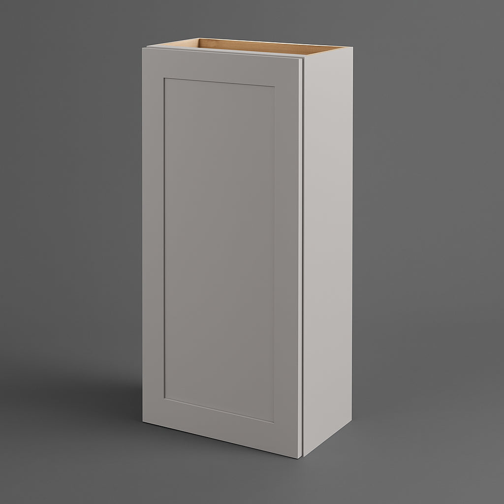 Hampton Bay Avondale Shaker Wall Kitchen Cabinet, Dove Gray, 18x12x42 in.