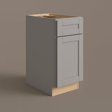 MILL'S PRIDE Richmond Vesuvius Gray Shaker Base Kitchen Cabinet - 12 in W x 24 in D x 34.5 in H