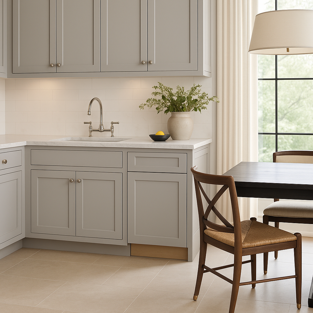 MILL'S PRIDE Richmond Vesuvius Gray Shaker Base Kitchen Cabinet - 12 in W x 24 in D x 34.5 in H