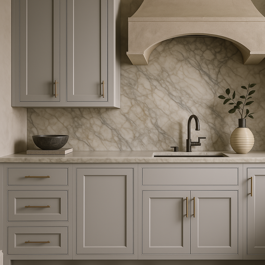Hampton Bay Avondale Shaker Wall Kitchen Cabinet, Dove Gray, 15x12x42 in.
