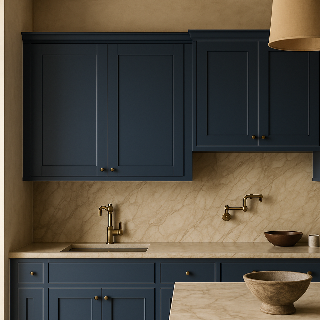 MILL'S PRIDE Valencia Blue Shaker Wall Kitchen Cabinet - Ready to Assemble