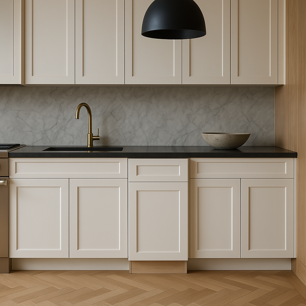 MILL'S PRIDE Richmond Verona White Shaker Base Kitchen Cabinet - 18 in W x 24 in D x 34.5 in H
