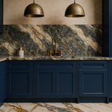 MILL'S PRIDE Valencia Blue Shaker Base Kitchen Cabinet - Ready to Assemble