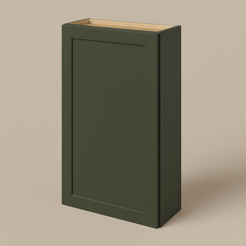 Hampton Bay Avondale 24" Green Shaker Wall Kitchen Cabinet