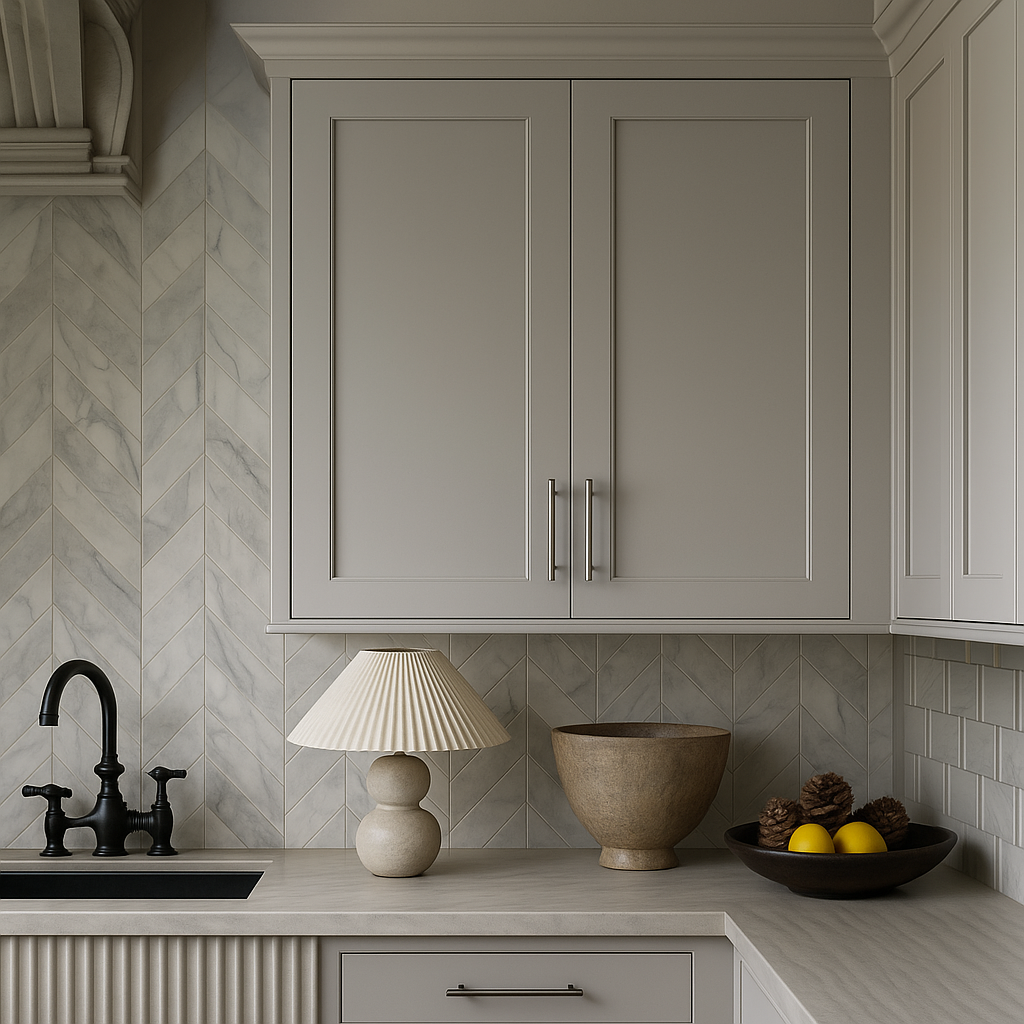 Hampton Bay Avondale 27 in. Dove Gray Shaker Wall Kitchen Cabinet