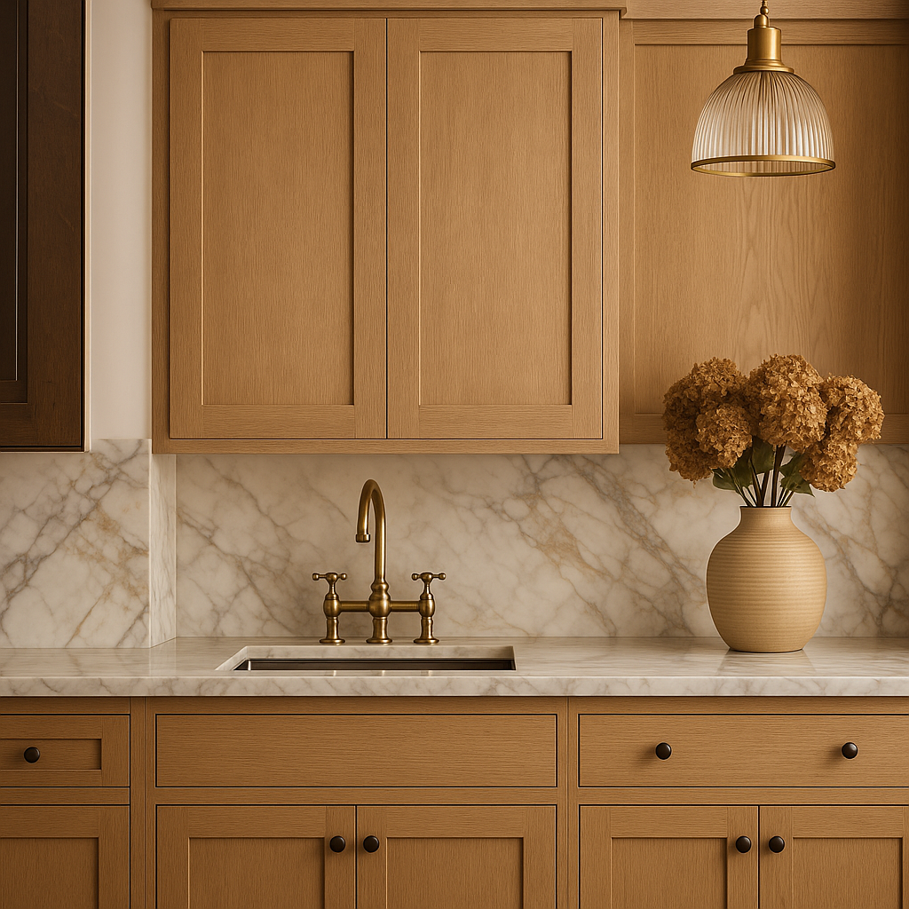 Hampton Bay Avondale 27 in. White Oak Shaker Wall Kitchen Cabinet